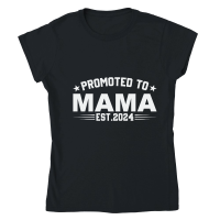 Product Promoted to mama est.2024 Classic Womens Crewneck T-shirt