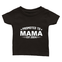 Product Promoted to mama est.2024 Classic Baby Crewneck T-shirt