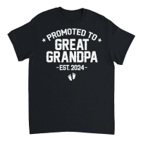 Product Promoted to Great Grandpa 2024 Unisex T-Shirt