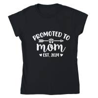 Product Promoted to mom est. 2024 Classic Womens Crewneck T-shirt