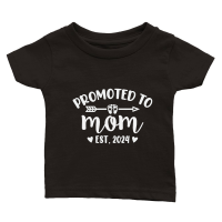 Product Promoted to mom est. 2024 Classic Baby Crewneck T-shirt