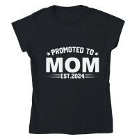 Product Promoted to mom est.2024 Classic Womens Crewneck T-shirt