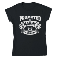 Product Promoted to Mommy Est. 2024 New Mom Classic Womens Crewneck T-shirt