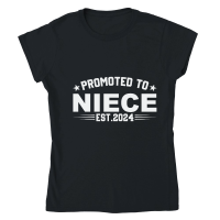 Product Promoted to niece est.2024 Classic Womens Crewneck T-shirt