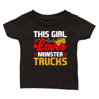 Product This Girl Loves Monster Trucks Classic Baby Crewneck T-shirt