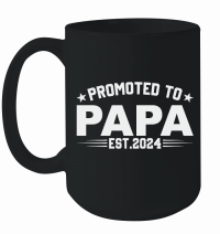 Product Promoted to papa est.2024 Mug