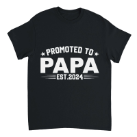Product Promoted to papa est.2024 Unisex T-Shirt