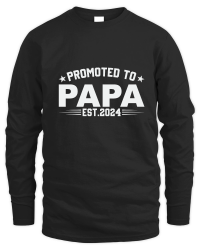 Product Promoted to papa est.2024 Unisex Sweatshirt