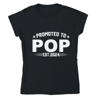 Product Promoted to pop est.2024 Classic Womens Crewneck T-shirt