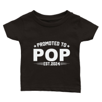 Product Promoted to pop est.2024 Classic Baby Crewneck T-shirt