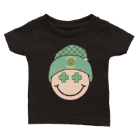 Product Retro St Patrick's Day happy go lucky Classic Baby Crewneck T-shirt