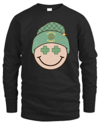 Product Retro St Patrick's Day happy go lucky Unisex Sweatshirt