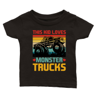 Product This Kid Loves Monster Trucks Classic Baby Crewneck T-shirt