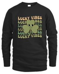 Product Retro St Patrick's Day lucky vibes Unisex Sweatshirt