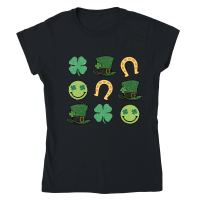 Product Retro St Patrick's Day Classic Womens Crewneck T-shirt