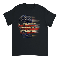 Product Skull flag american Unisex T-Shirt