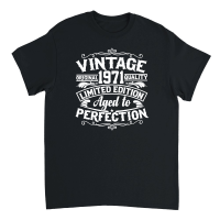 Product 50th Birthday Svg Vintage 1971 Svg Aged to perfection T shirt design Unisex T-Shirt