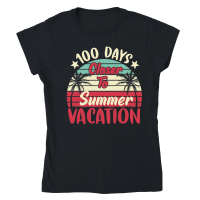 Product 100 Days Closer To Summer Vacation Classic Womens Crewneck T-shirt