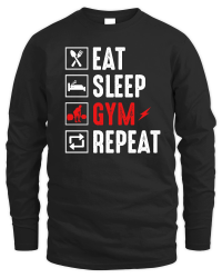 Product Eat Sleep Gym Repeat Unisex Sweatshirt
