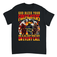 Product God bless your Firefighters one and all keep them safe on every call Unisex T-Shirt