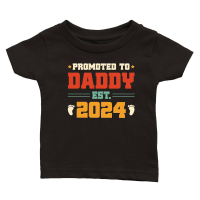 Product Promoted to Daddy Est 2024 Classic Baby Crewneck T-shirt