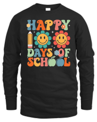 Product Retro Happy 100 Days of School Smiley Unisex Sweatshirt