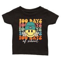 Product Retro 100 Days of School 100th Day Classic Baby Crewneck T-shirt