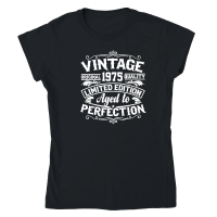 Product Vintage original 1975 quality limited edition aged to perfection Classic Womens Crewneck T-shirt