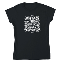 Product Vintage original 1982 quality limited edition aged to perfection   8 Classic Womens Crewneck T-shirt