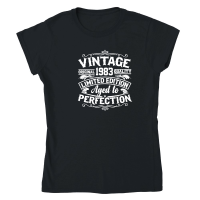 Product Vintage original 1983 quality limited edition aged to perfection Classic Womens Crewneck T-shirt