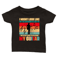 Product I'm Playing My Guitar Music Lover Classic Baby Crewneck T-shirt