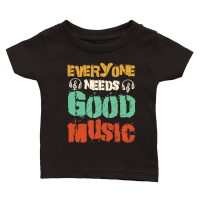 Product Everyone Needs Good Music Classic Baby Crewneck T-shirt