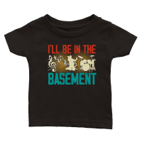 Product I'll be In the Basement Music Lover Classic Baby Crewneck T-shirt
