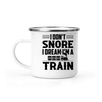 Product I Don't Snore I Dream I'm A Train Camping Mug