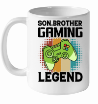 Product Son Brother Gaming Legend White Ceramic Mug