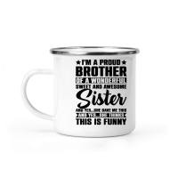 Product I'm A Proud Brother Of A Wonderful Sweet Sister Camping Mug