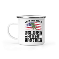 Product He Is Not Just A Soldier He Is My Brother Camping Mug