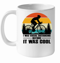 Product I Was Social Distancing Before It Was Cool White Ceramic Mug