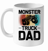 Product Monster Truck Dad White Ceramic Mug