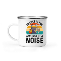 Product Silence is the Worst of Noise Music Camping Mug