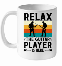 Product Relax the Guitar Player Is Here Music White Ceramic Mug