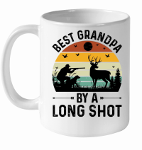 Product Best Grandpa By a Long Shot Hunting White Ceramic Mug
