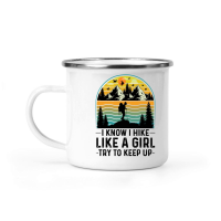 Product I Know I Hike Like A Girl Try To Keep Up Hiking Camping Mug