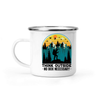 Product Think Outside No Box Necessary Hiking Camping Mug