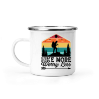 Product Hike More Worry Less Hiking Camping Mug