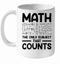 Product Math The Only Subject That Counts White Ceramic Mug