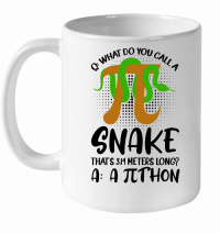 Product Pithon Pi Symbol Funny Math Teacher White Ceramic Mug