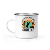 Product Just a Girl Who Loves Surfing Camping Mug