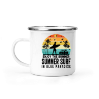 Product Enjoy The Summer Summer Surf In Blue Paradise Camping Mug