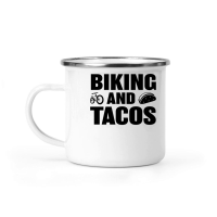 Product Biking and Tacos Camping Mug